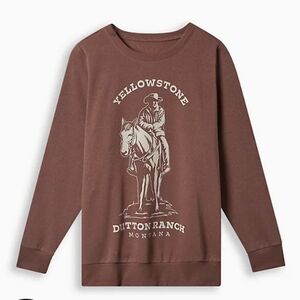 🆕️🐎 YELLOWSTONE FLEECE SWEATSHIRT - BROWN 🐎